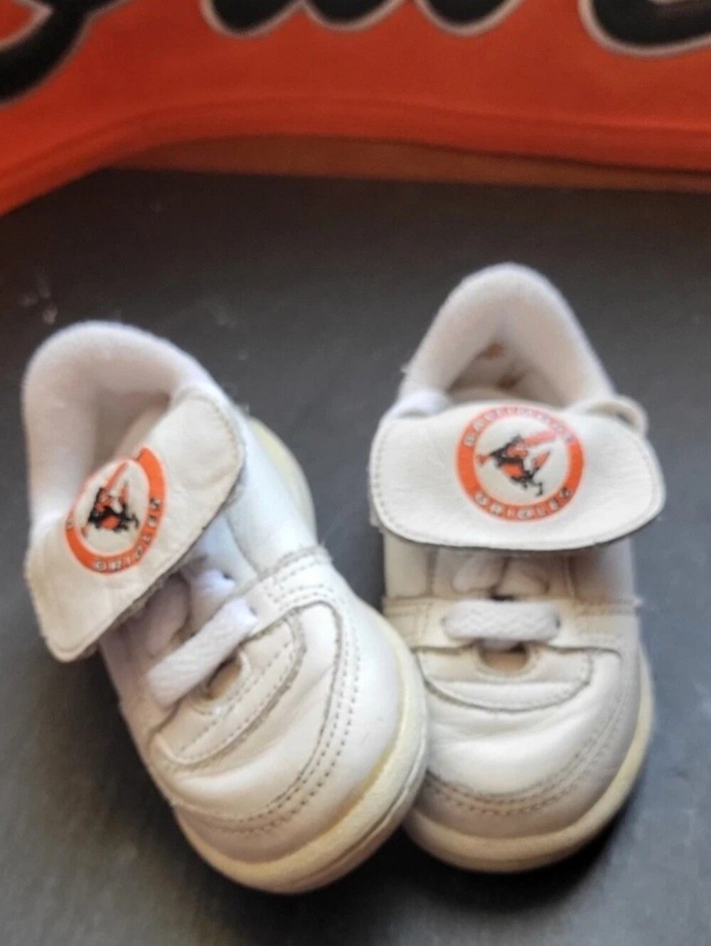 Rare Vintage 1980s Starter Baltimore Orioles Toddler Shoes – Size 3/4 (5" Sole)